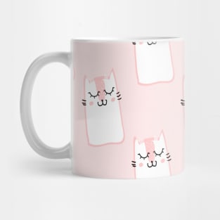 Pink Cat Pattern Mug